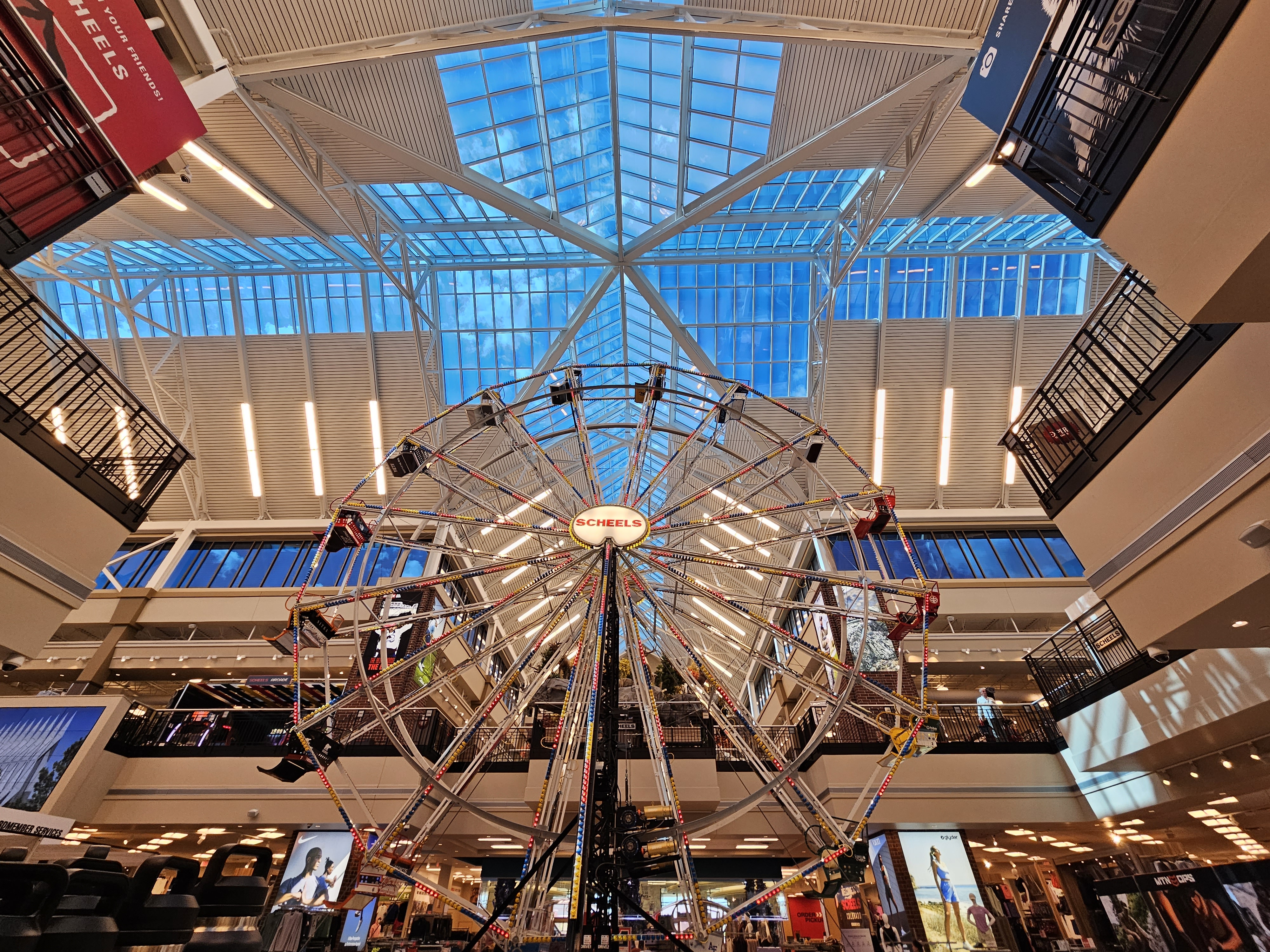 Scheels sporting goods — Skyline skylight system