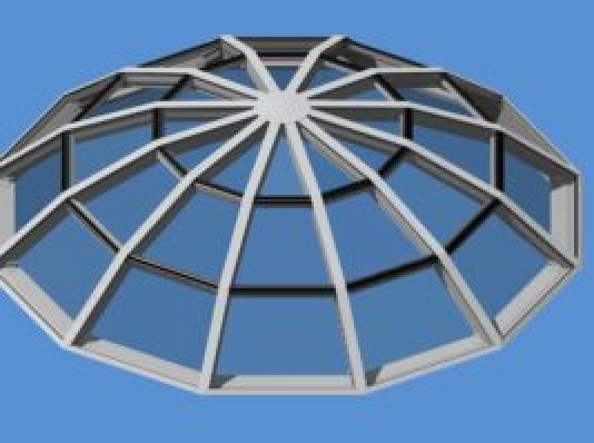Segmented dome structural skylight