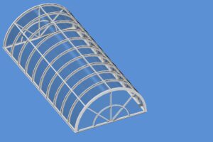 computer designed image of vault half round structural skylight from Skyline Sky-Lites